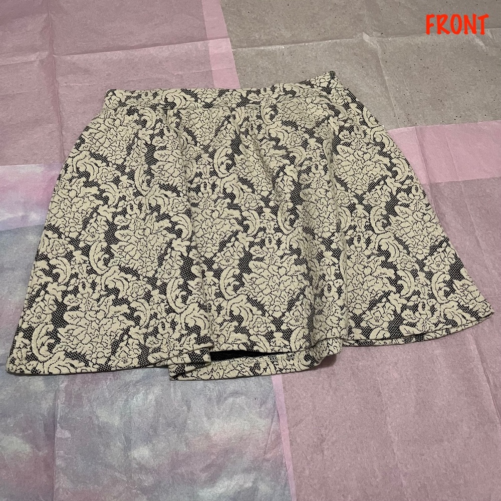 Aeropostale Bethany Mota Cream Jacquard Skirt